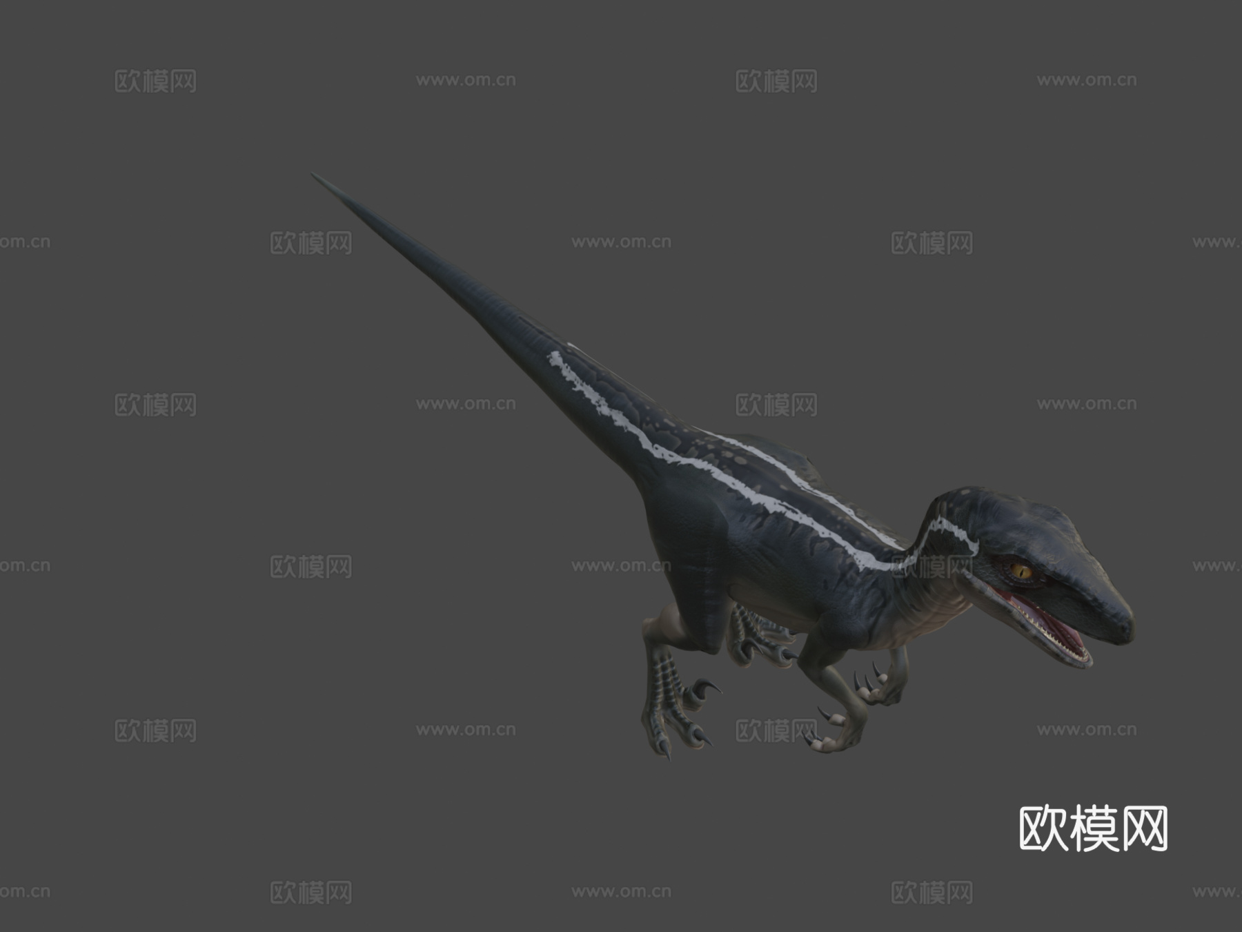 侏罗纪公园迅猛龙3d模型