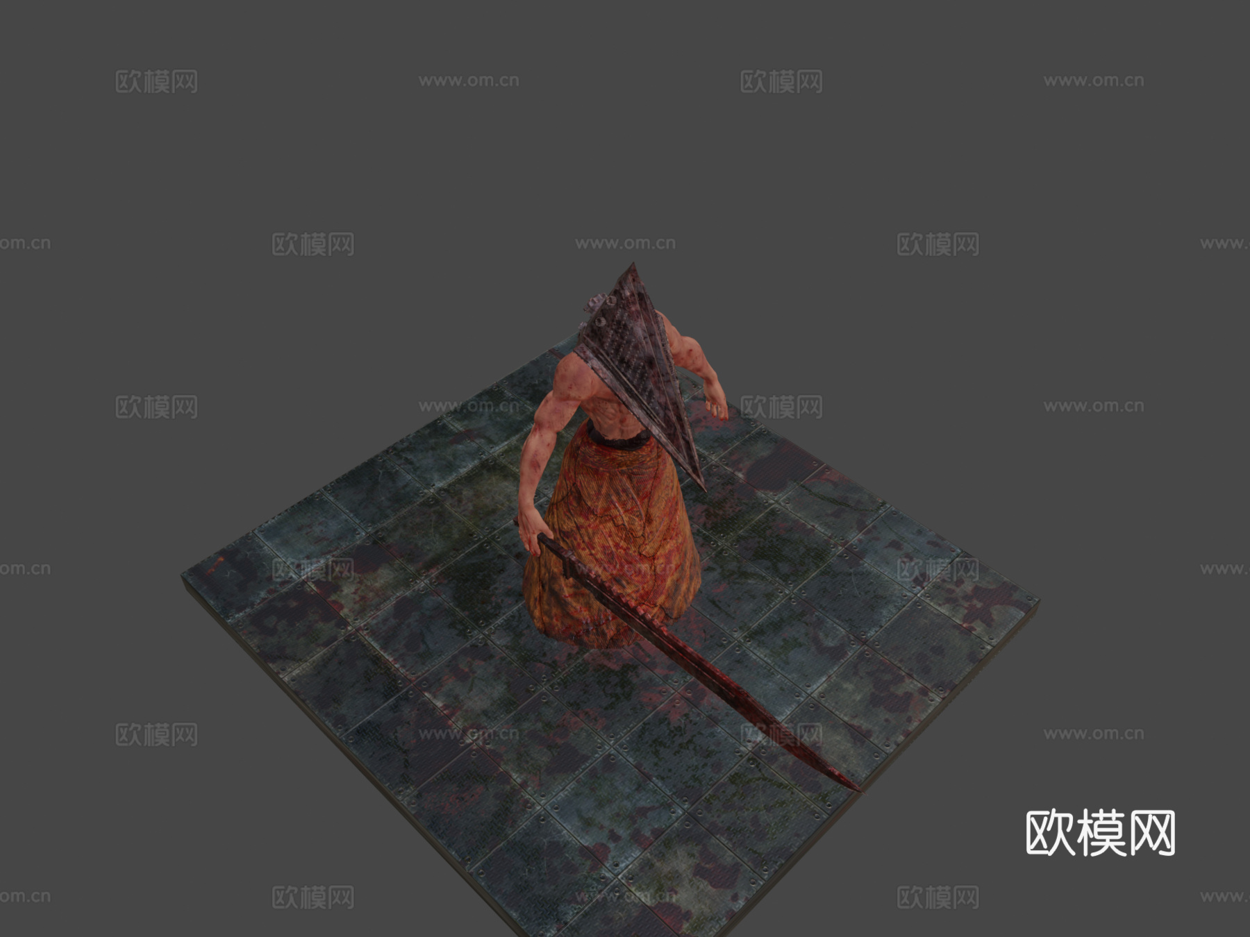 金字塔头-寂静岭粉丝艺术3d模型