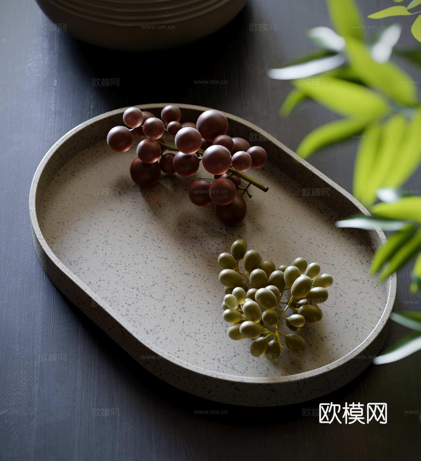 水果 葡萄 果盘su模型