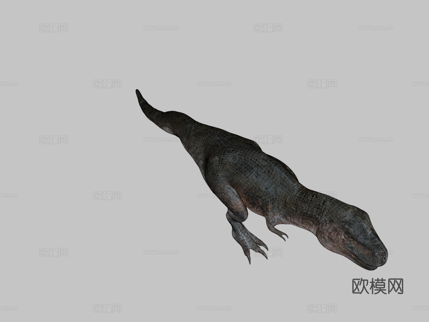 可动霸王龙骨架3d模型