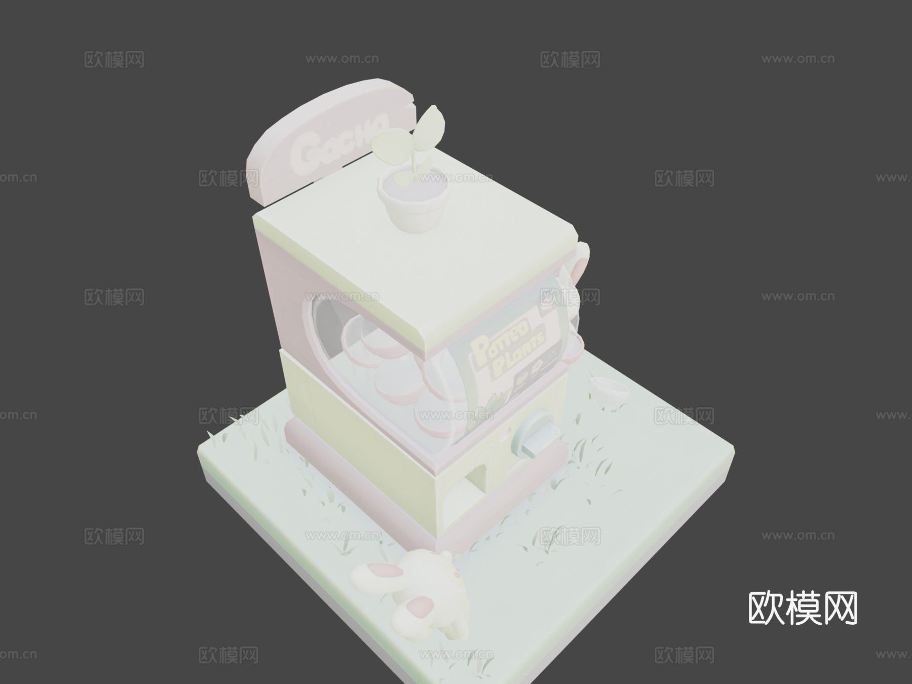 扭蛋罐3d模型