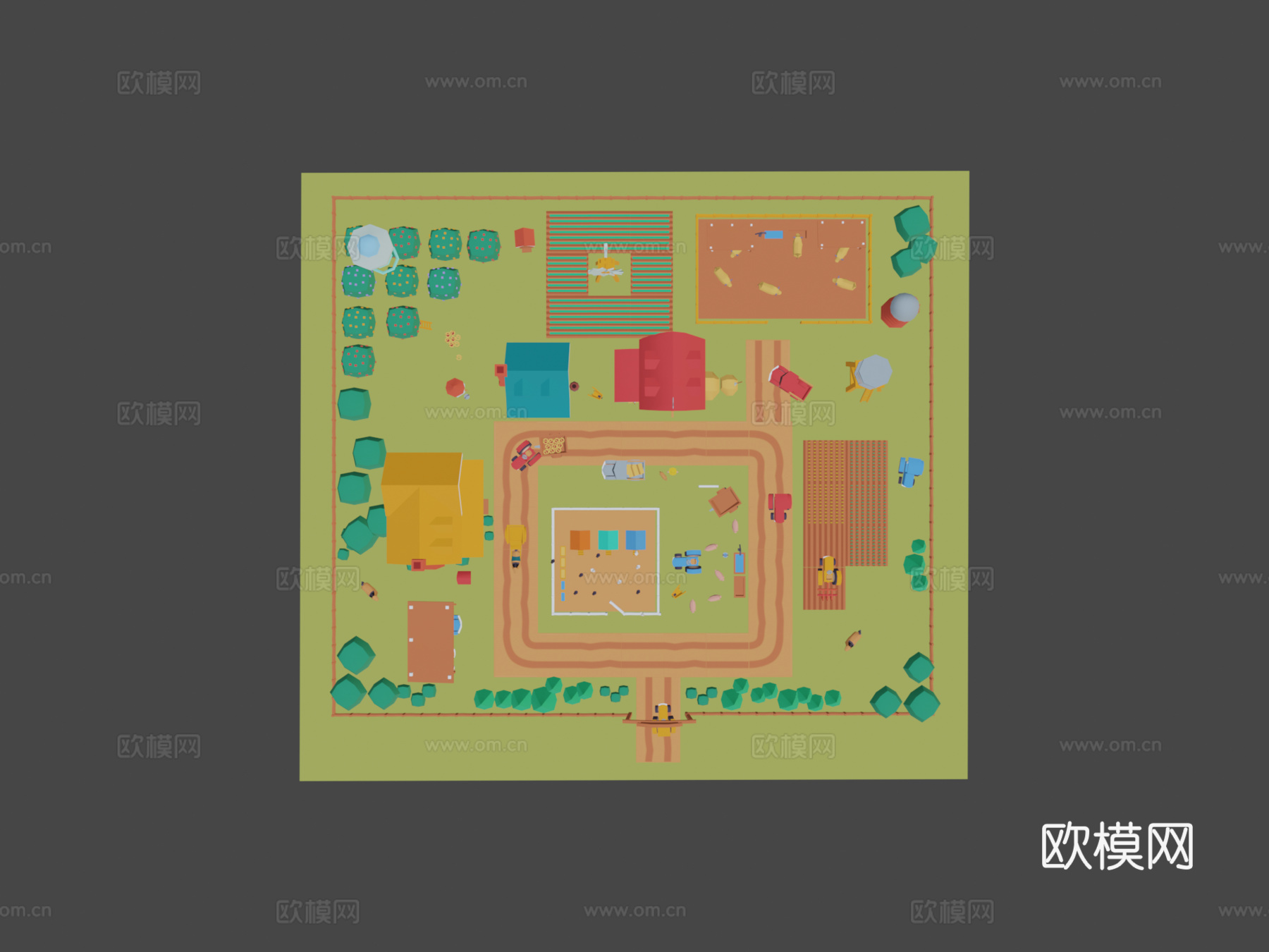 可爱小农场3d模型