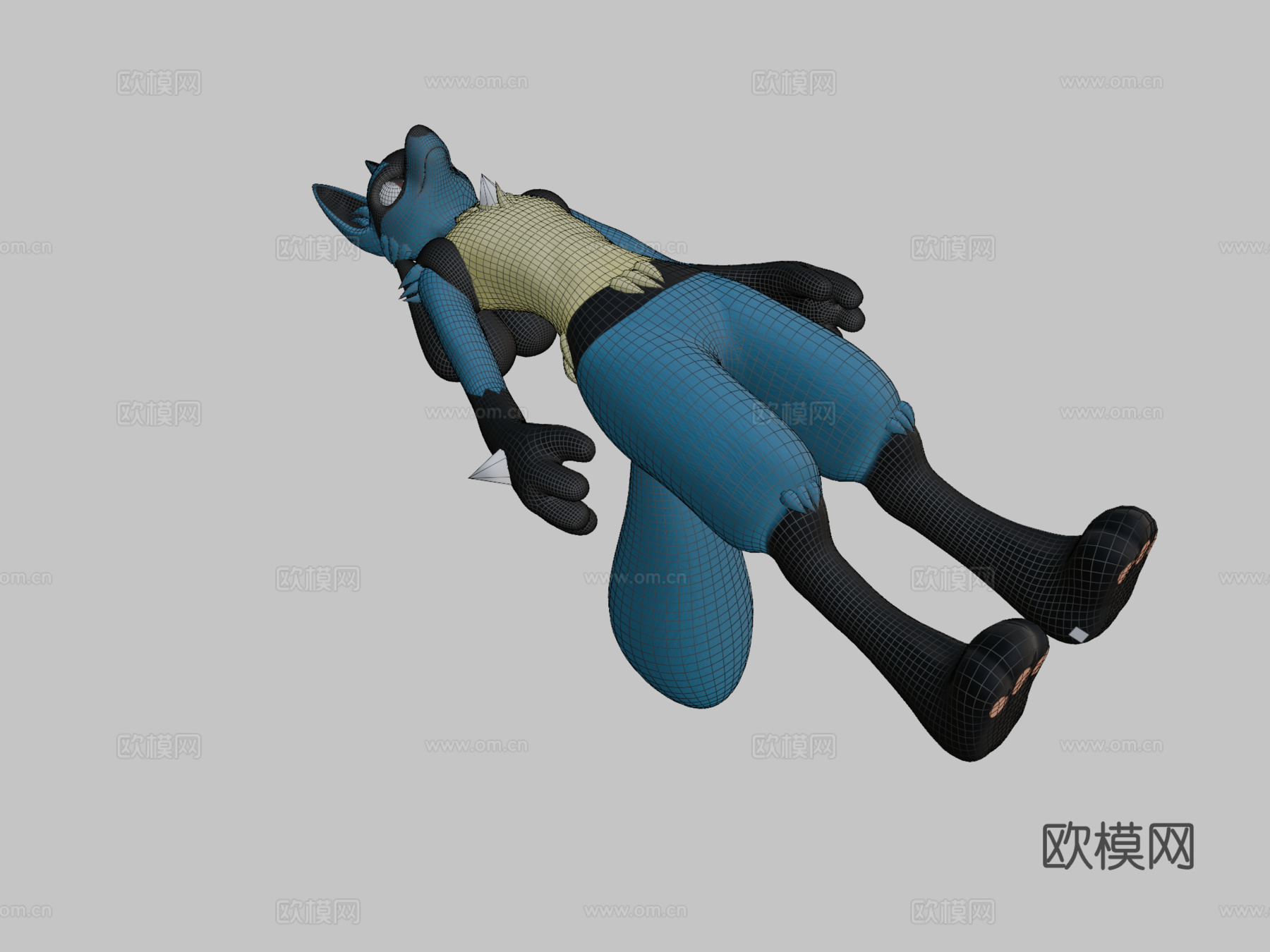 宝可梦-路卡利欧3d模型