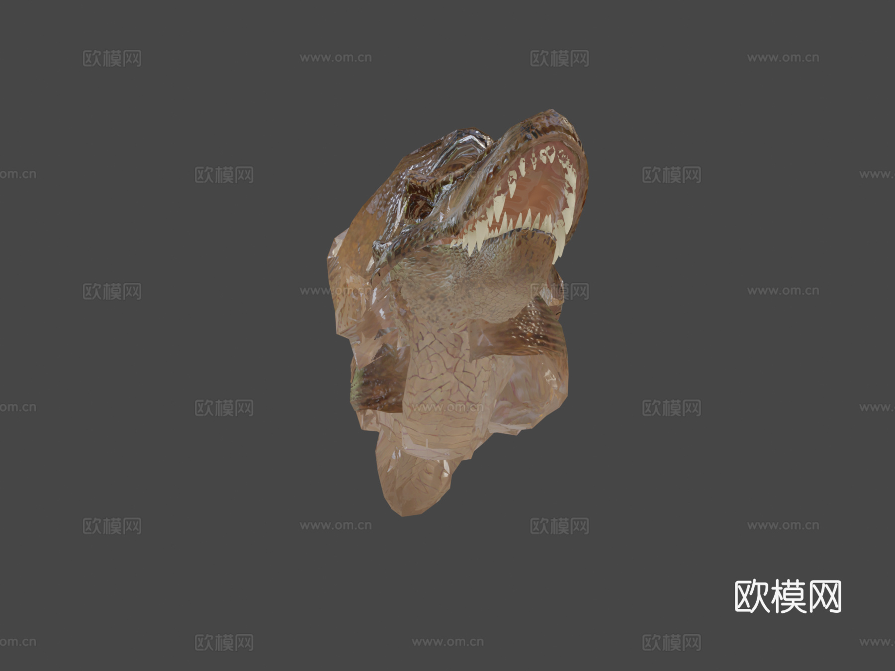霸王龙骨架(别吃我费里斯摩天轮)3d模型