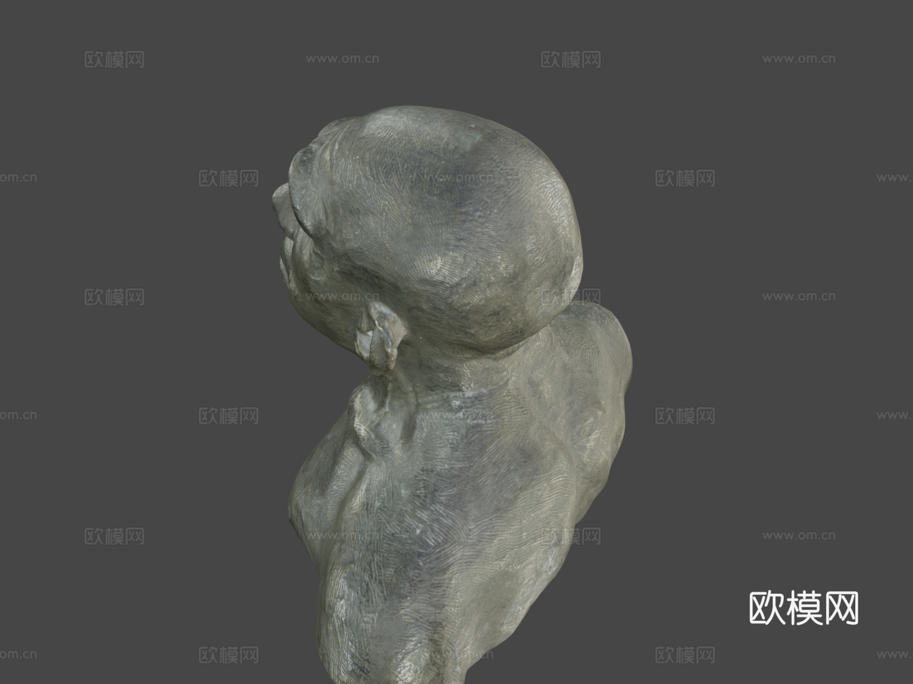 拉费拉西洞穴男子3d模型