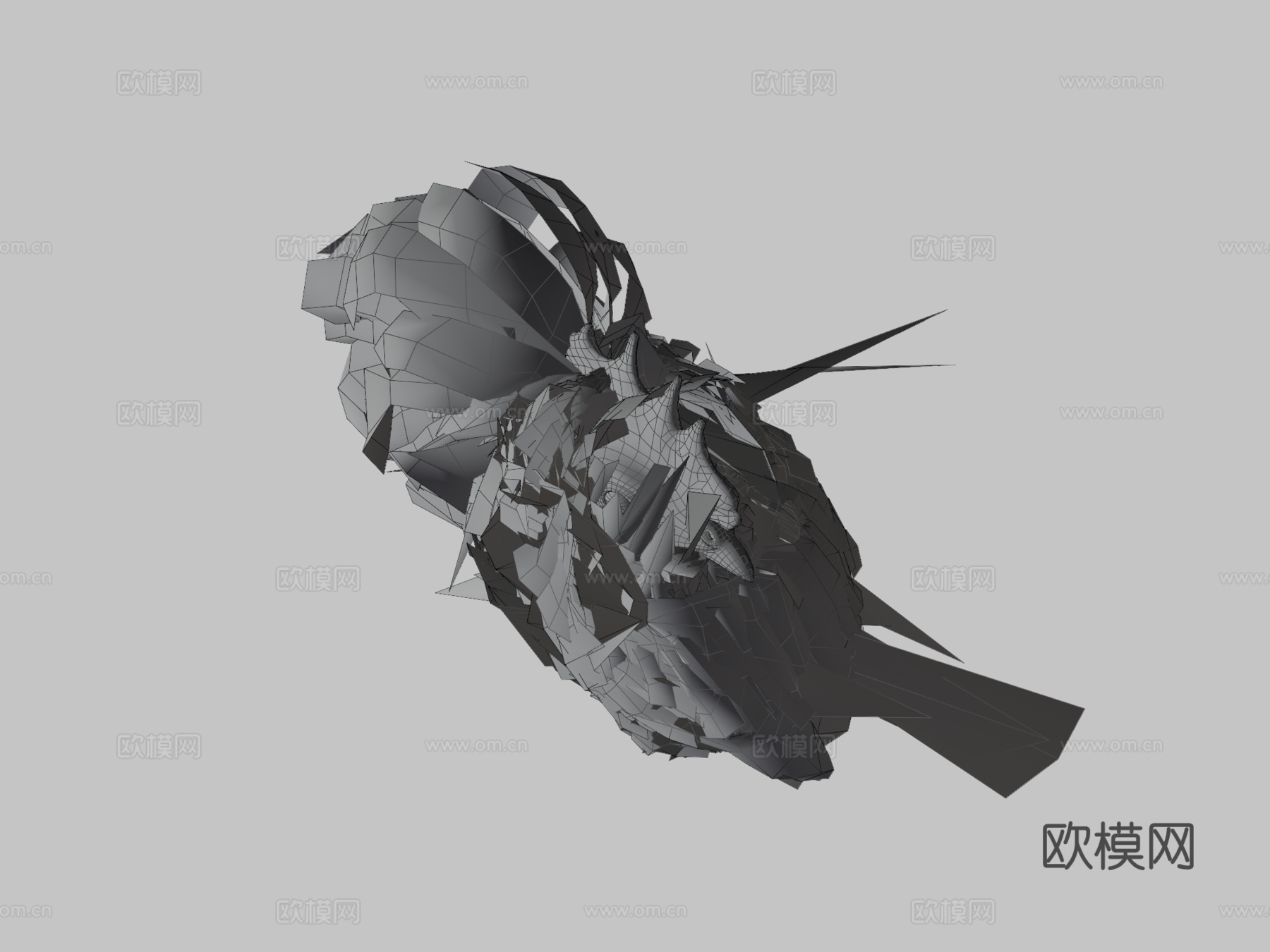 行走小鸡动画3d模型