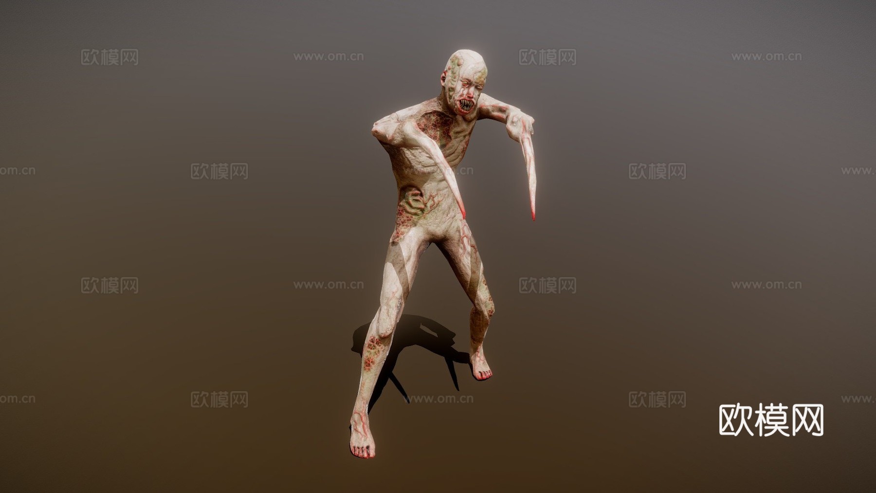 僵尸怪物杀手死灵体3d模型