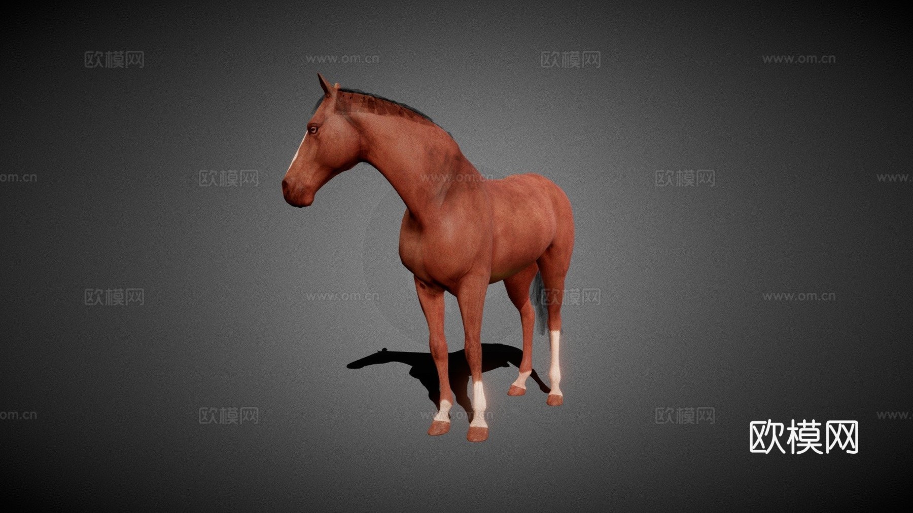 马3d模型