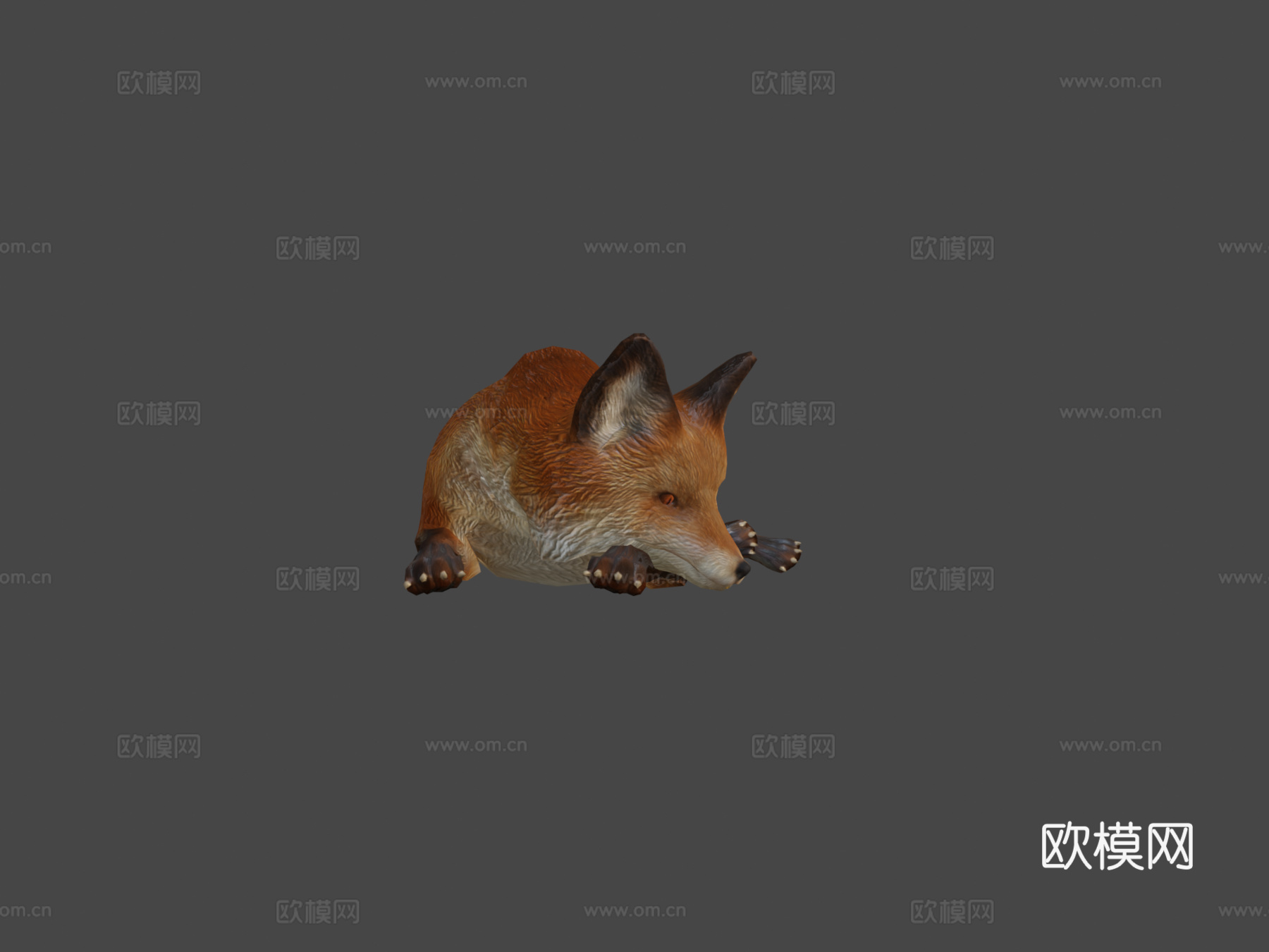 狐狸3d模型
