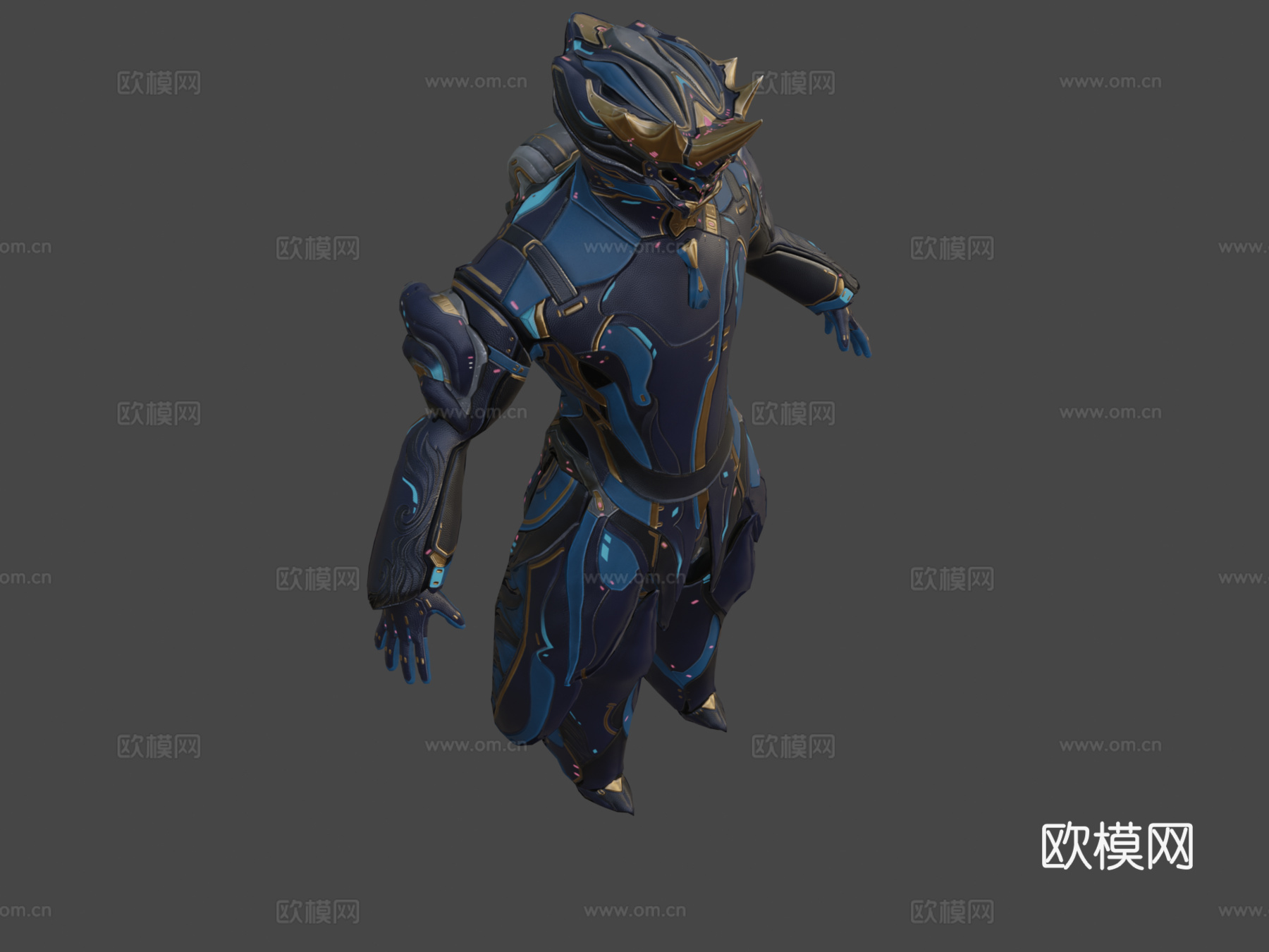 星际战甲-霜帝-帝王3d模型