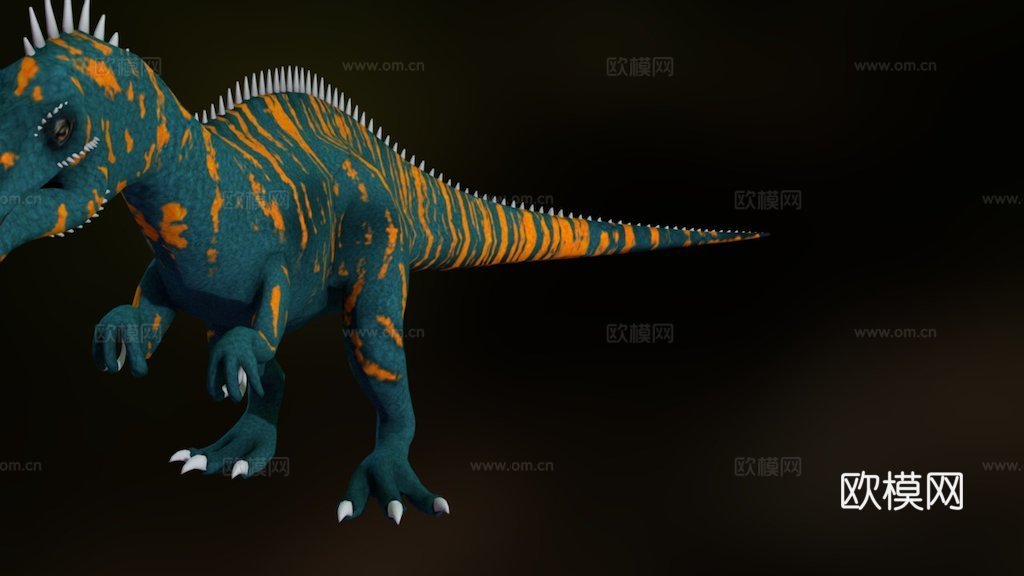 似鳄龙-低多边形3d模型