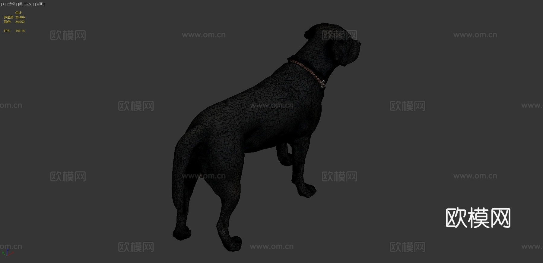 狗A-6之6-拉布拉多3d模型