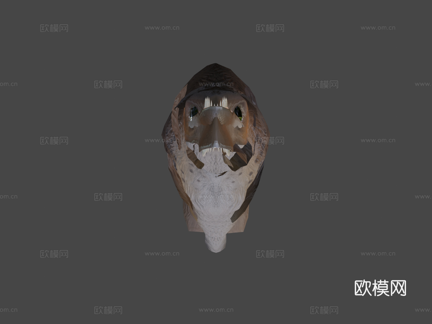 犹他盗龙-低多边形动画模型3d模型