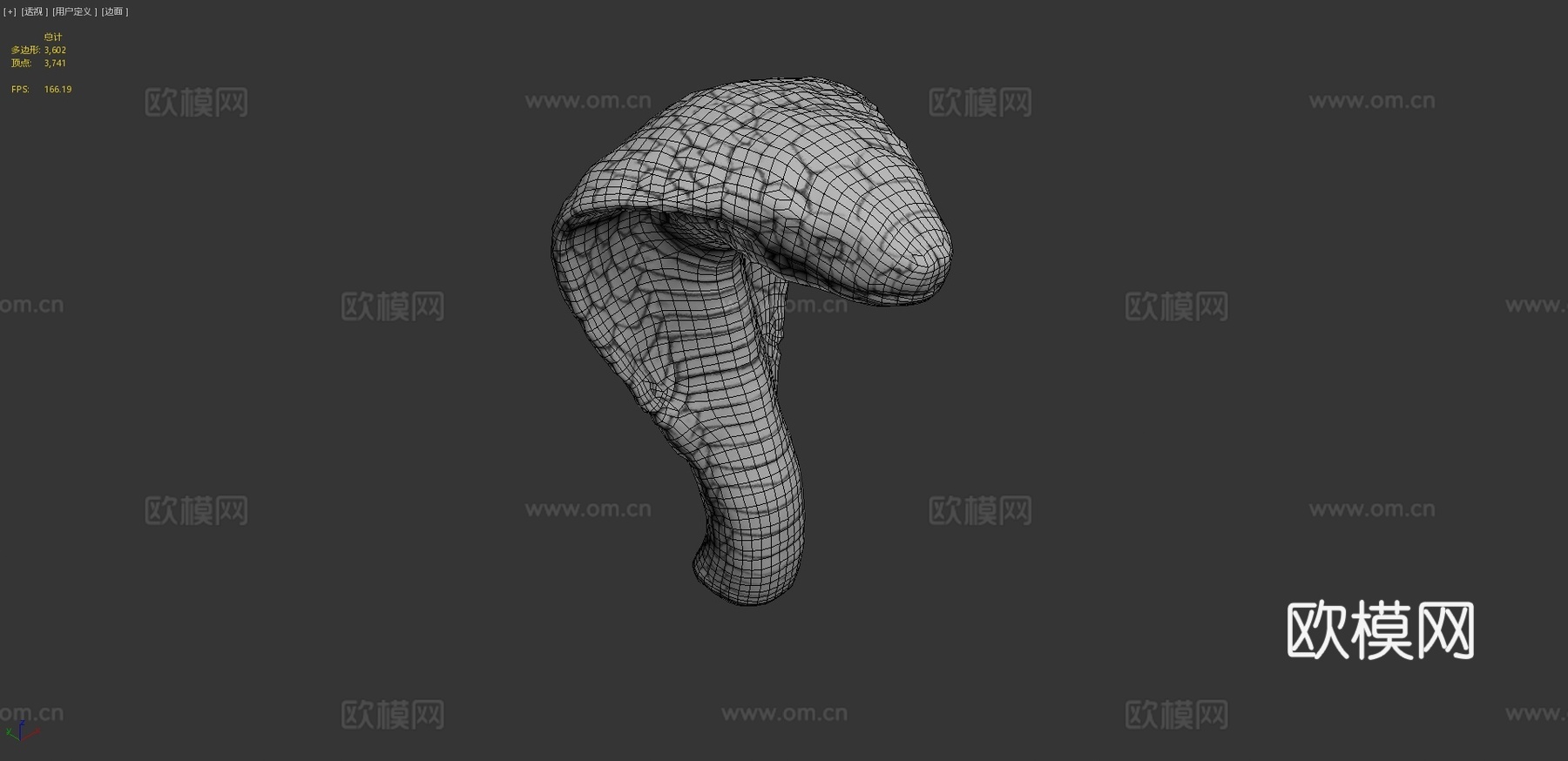 金属蛇雕像3d模型