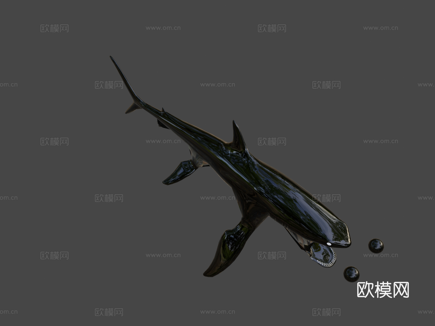 大白鲨3d模型