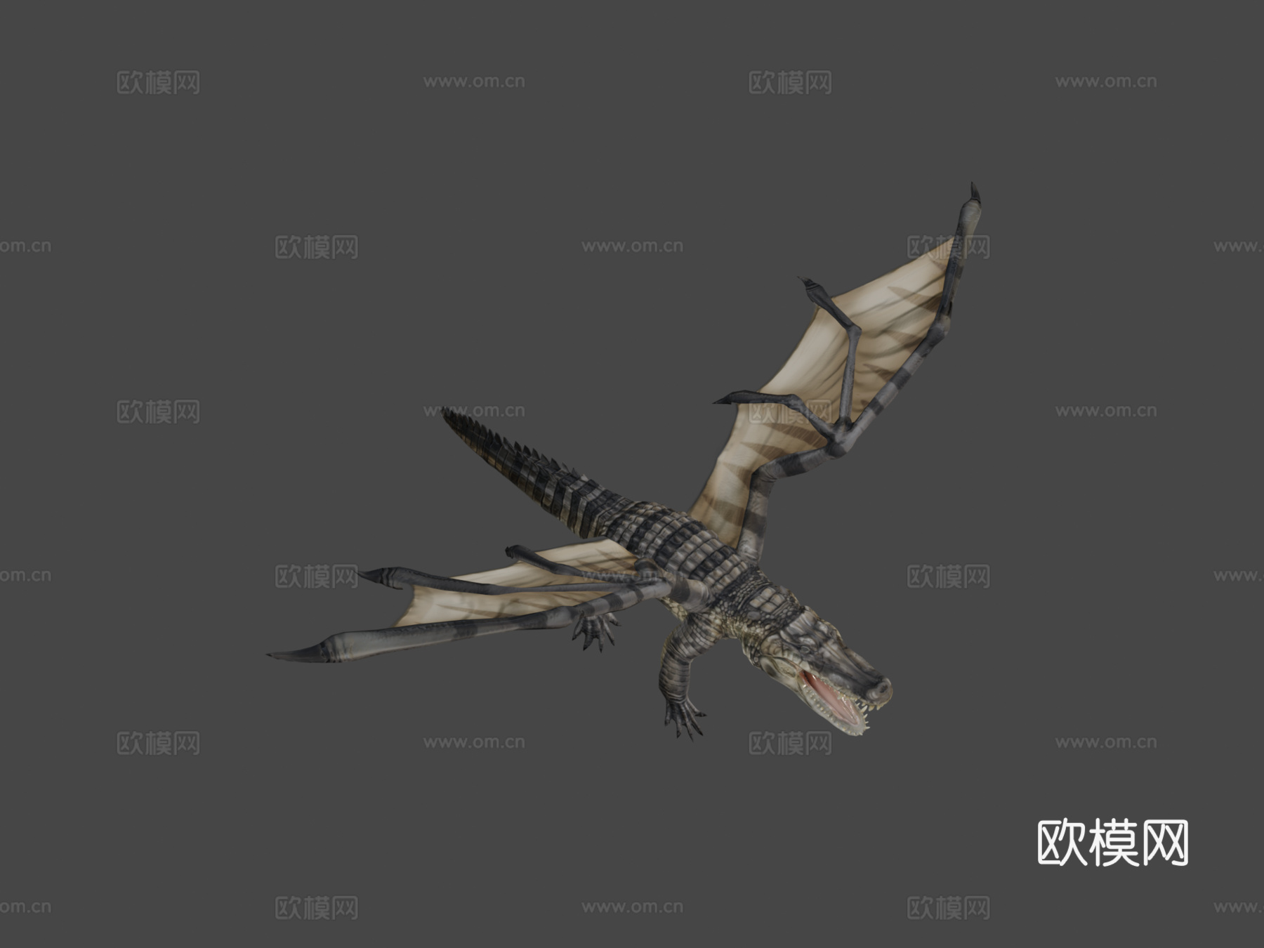 鳄鱼3d模型