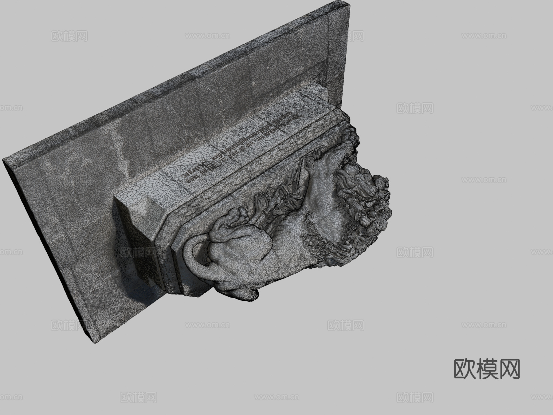 阿斯彭狮3d模型