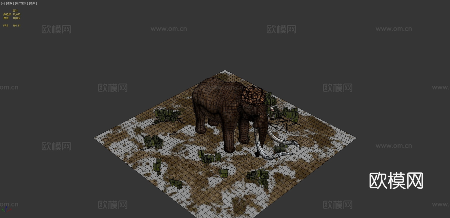 猛犸象3d模型