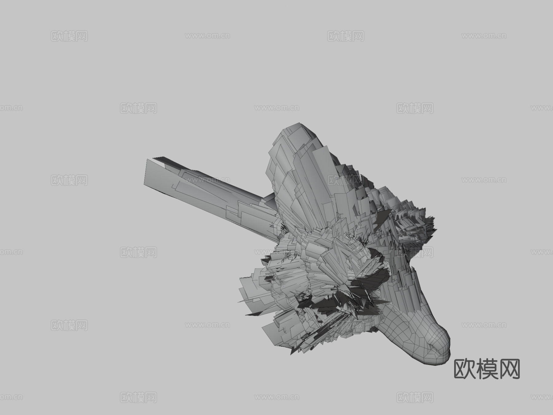 迅猛龙3d模型