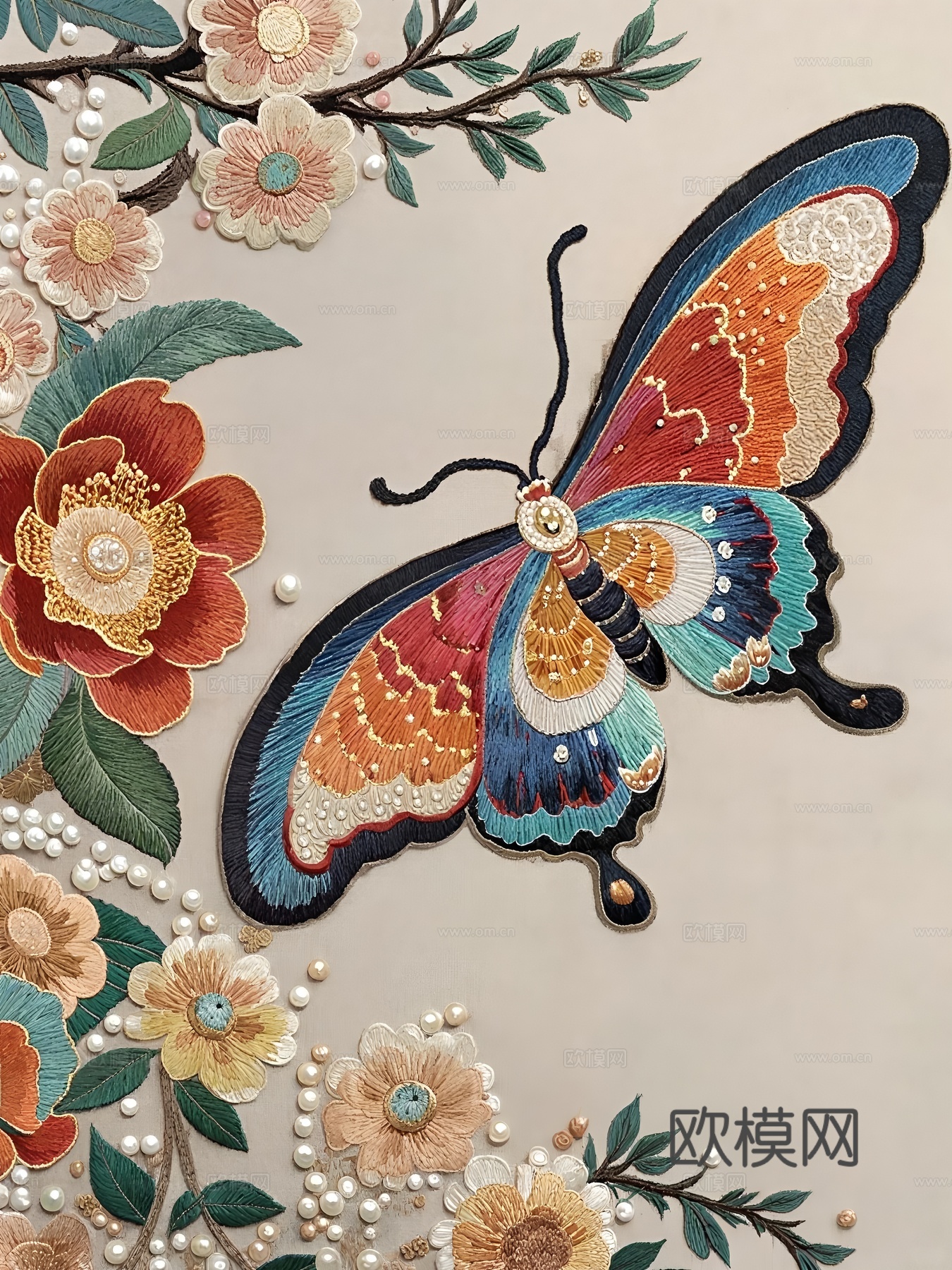 艺术花卉画芯