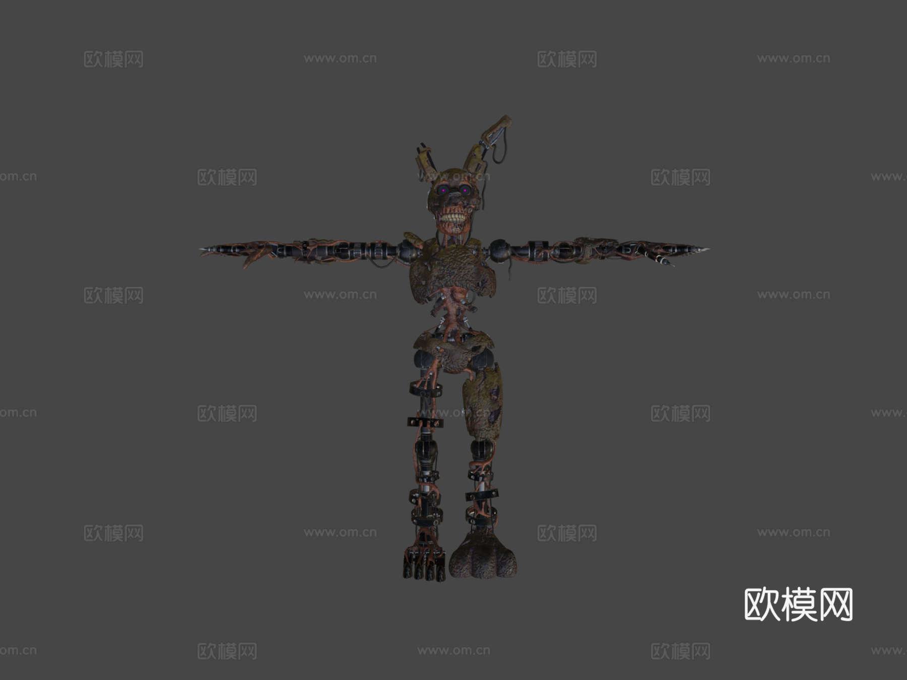FNAF-安全漏洞-烧焦陷阱3d模型