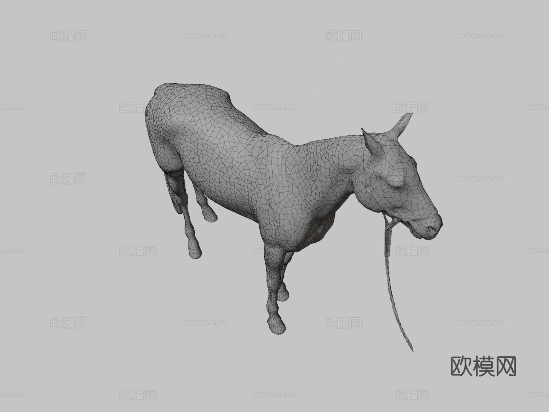 马-姿势73d模型