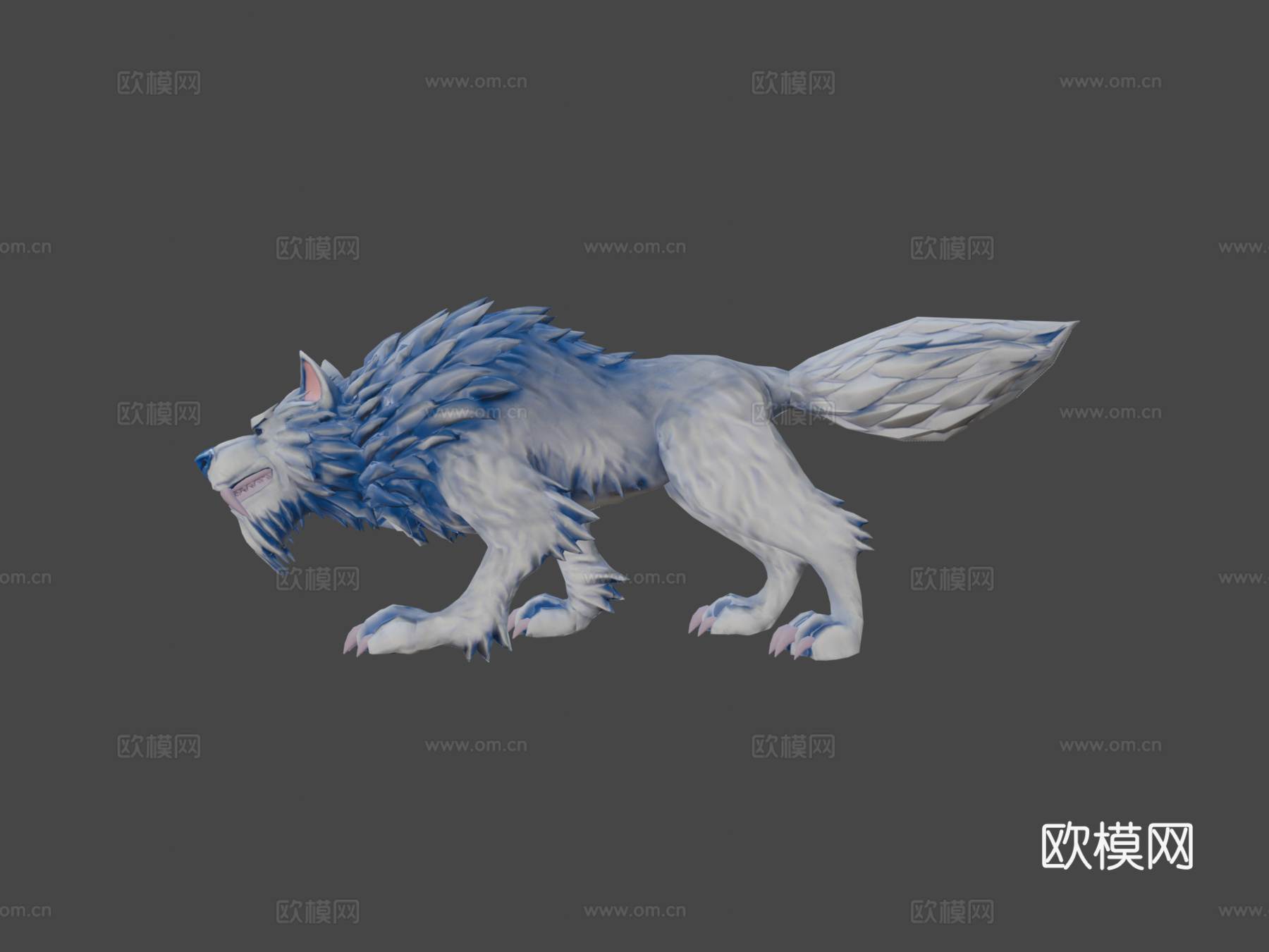 魔法狼3d模型