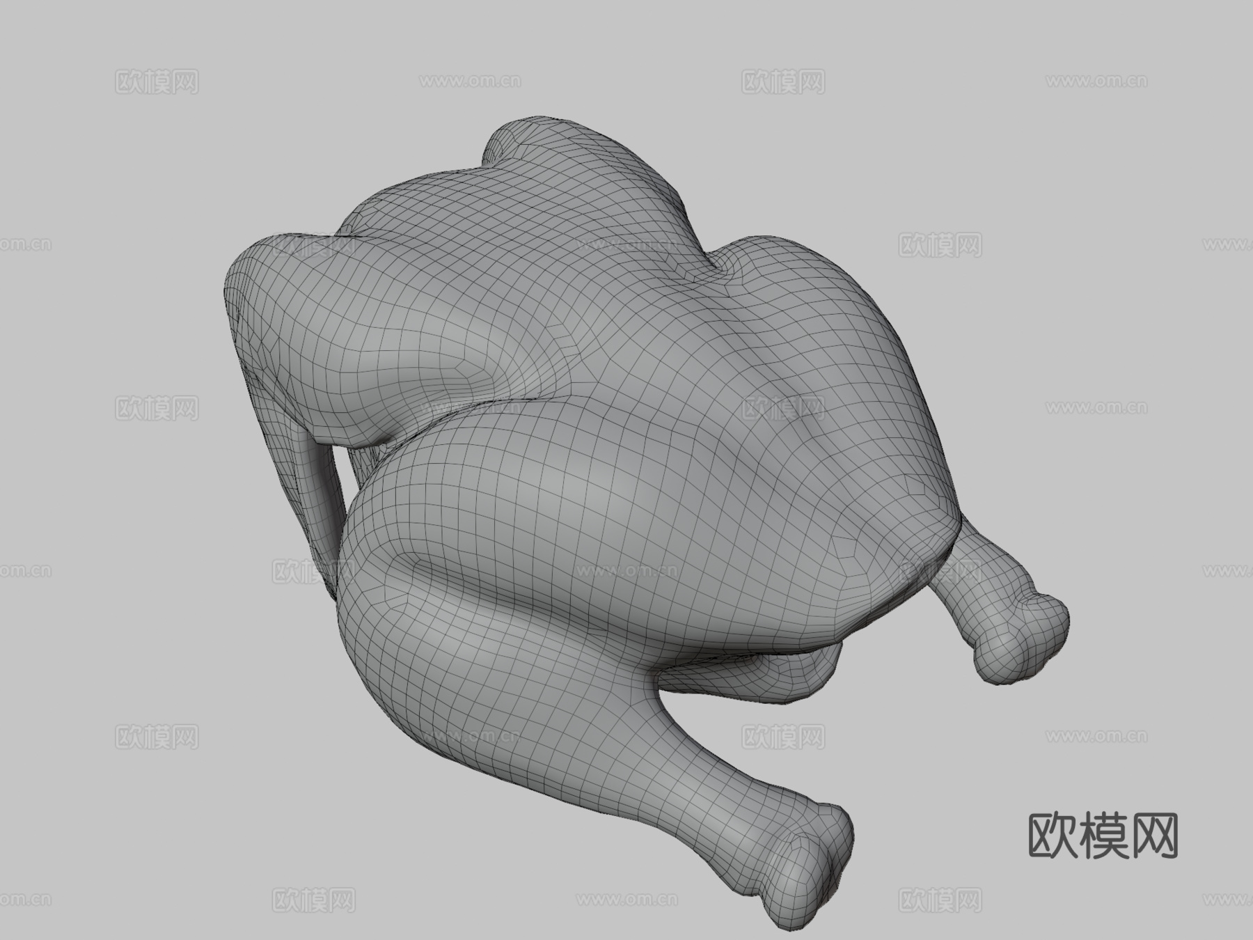 生鸡肉3d模型