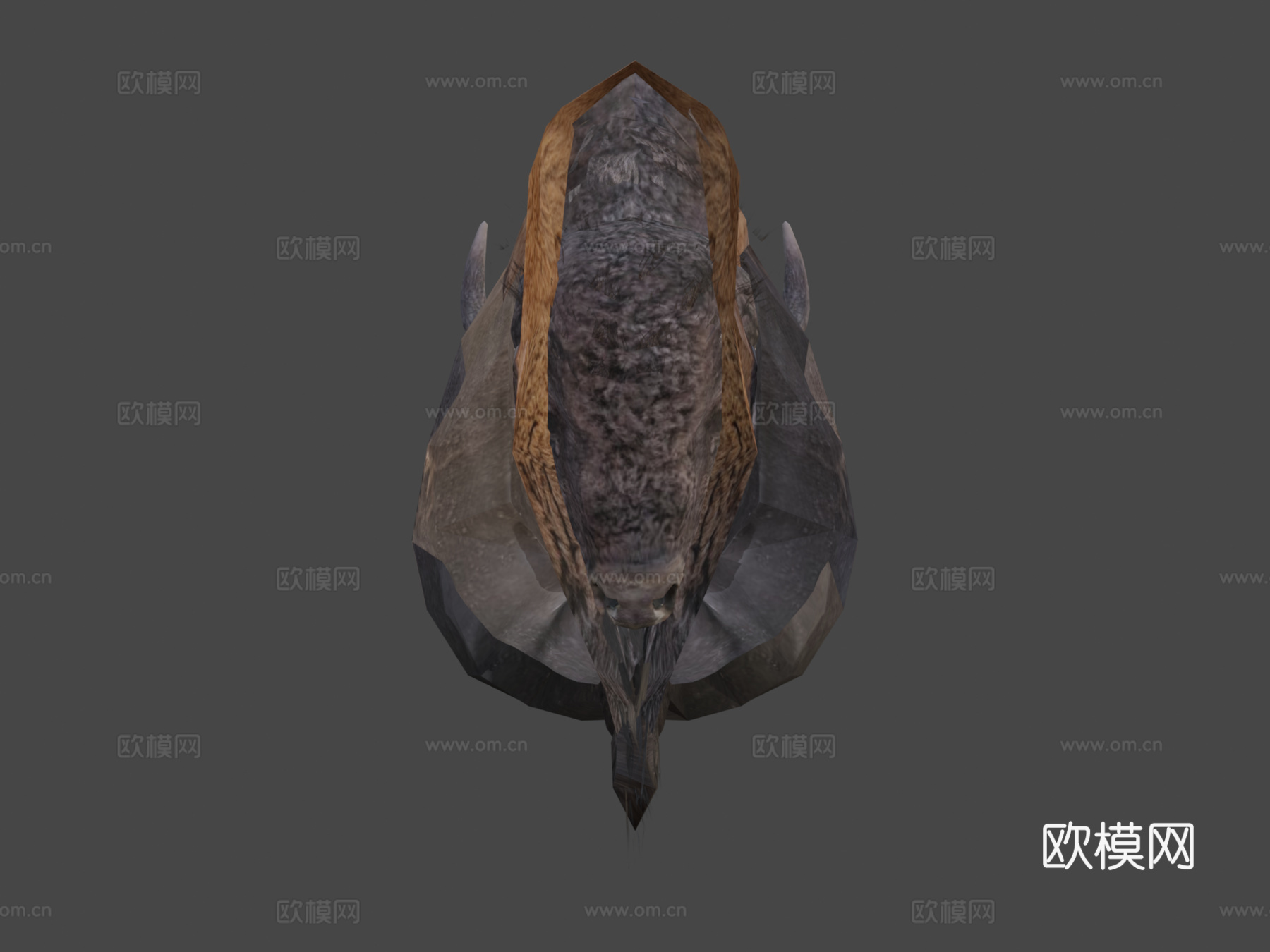 动物王国-美洲野牛(雄性)3d模型