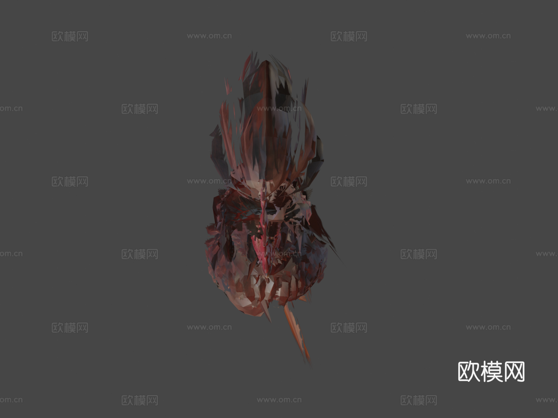 行走小鸡动画3d模型