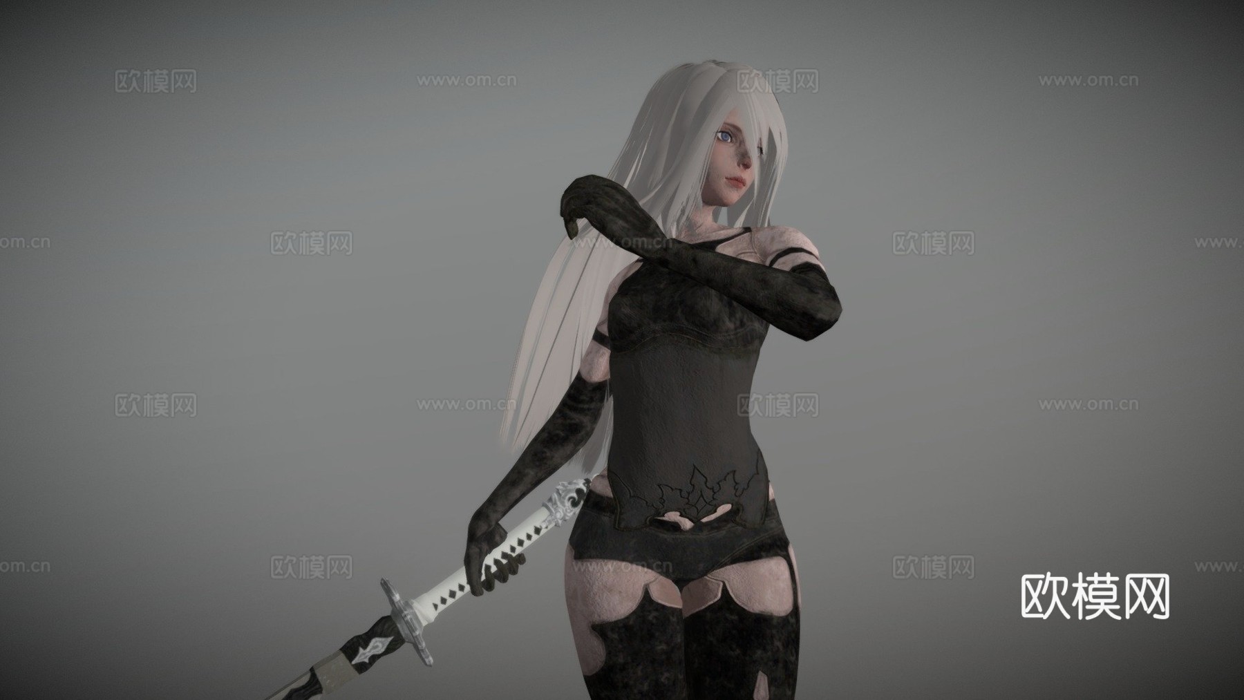 尼尔A2姿势3d模型
