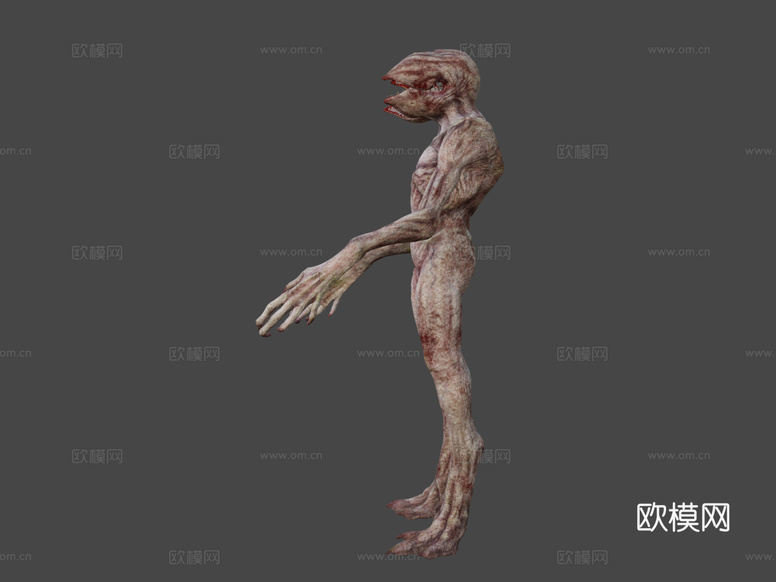 阿尔法魔王(怪奇物语)重贴图3d模型下载(渲染图5)