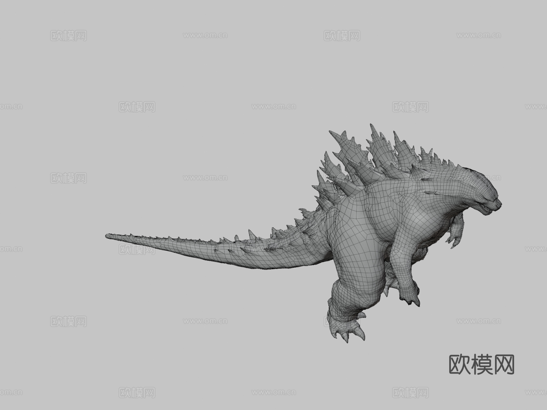传奇哥斯拉3d模型