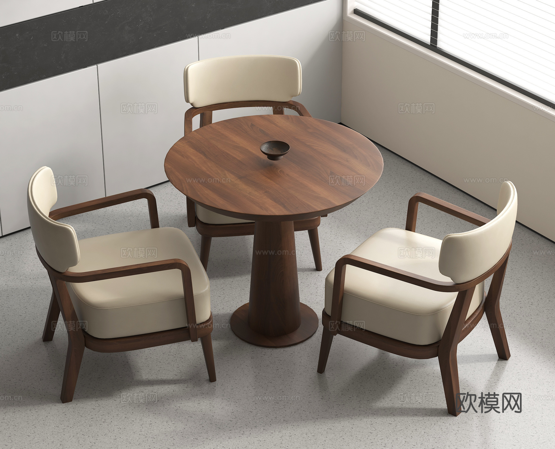 休闲桌椅 咖啡桌椅 洽谈桌椅 餐厅桌椅3d模型