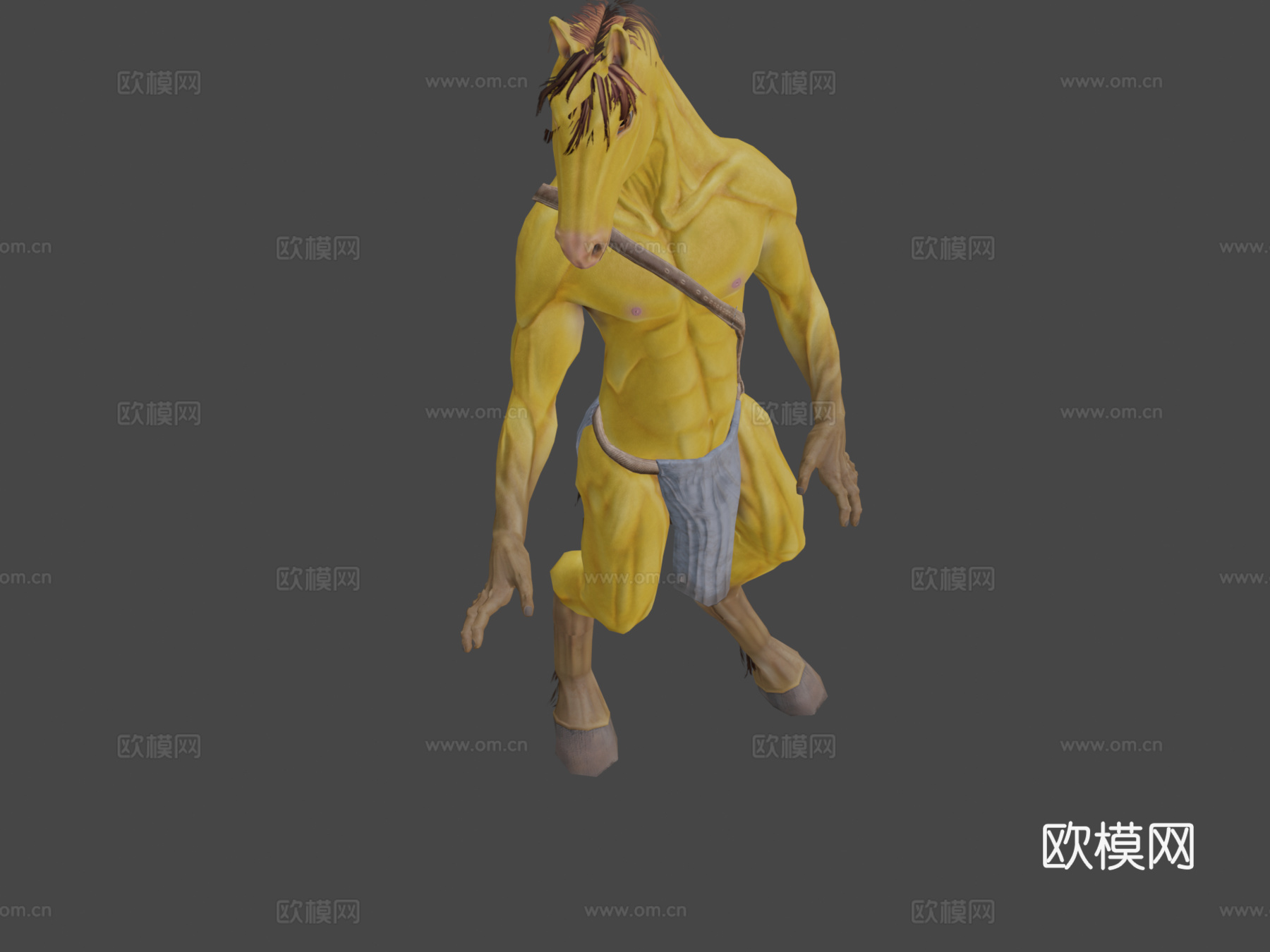 拟人马3d模型