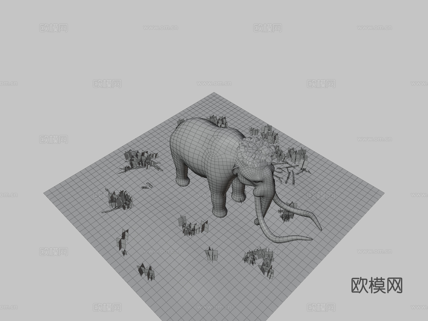 猛犸象3d模型