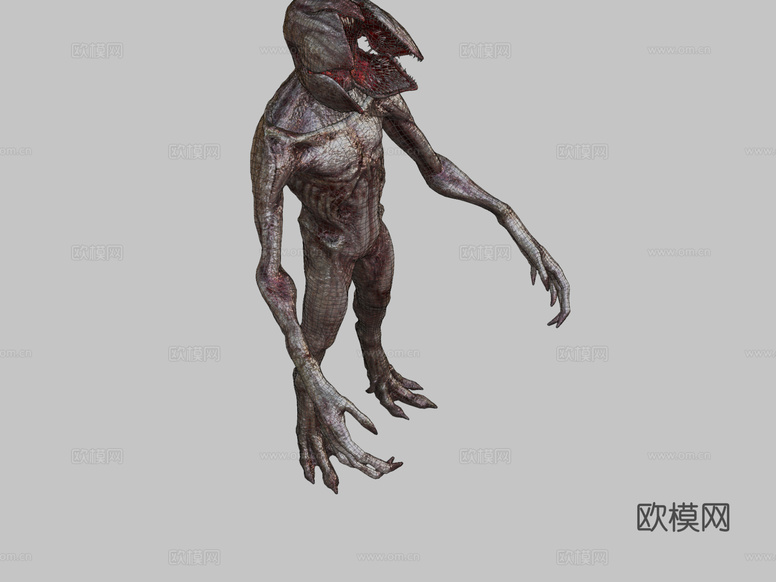 阿尔法魔王(怪奇物语)重贴图3d模型下载(渲染图2)