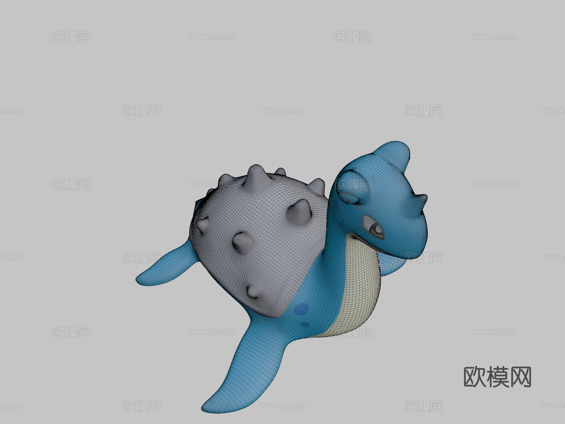 宝可梦-拉普拉斯3d模型