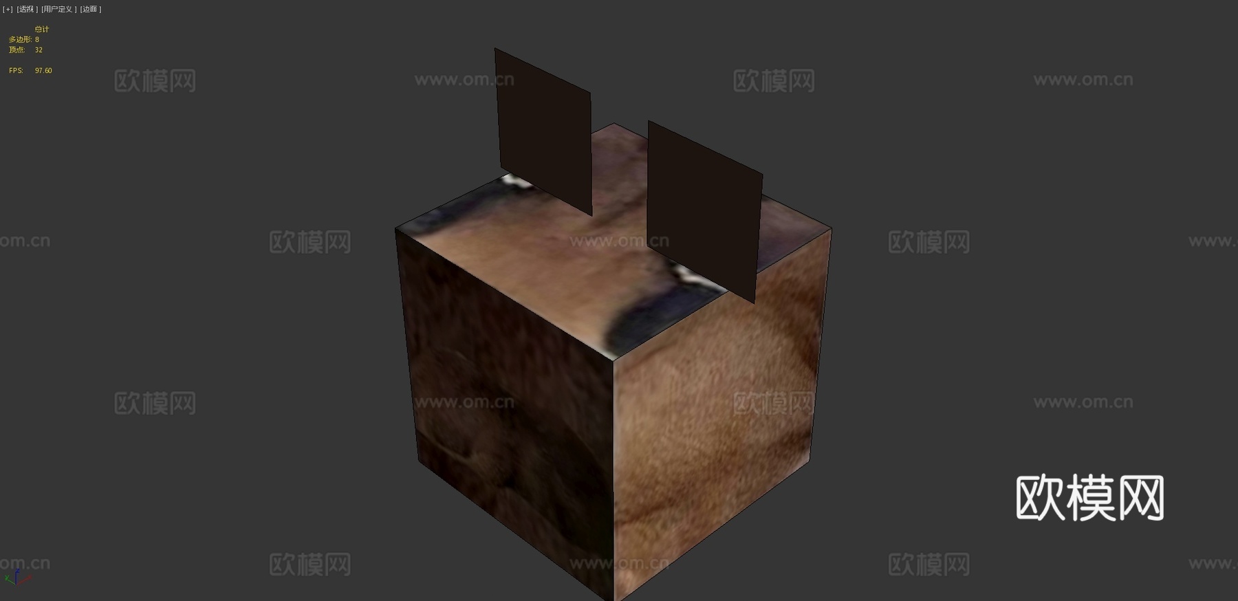 方块弗洛帕3d模型