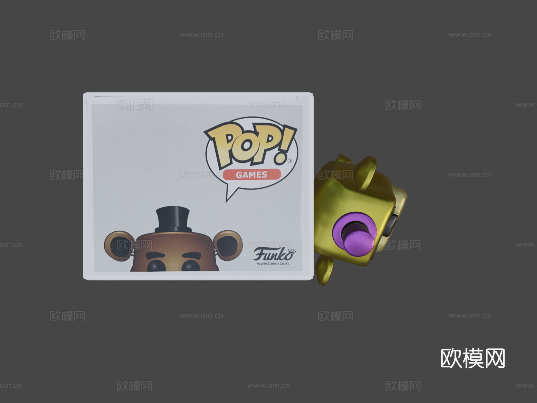 弗雷迪FunkoPop-玩具熊的五夜后宫3d模型