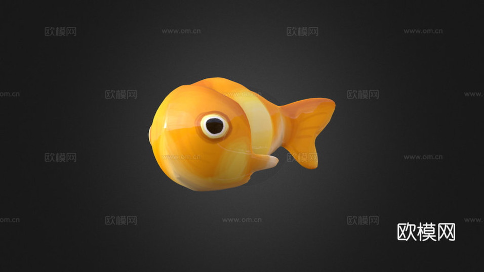 鱼动画3d模型下载(渲染图1)