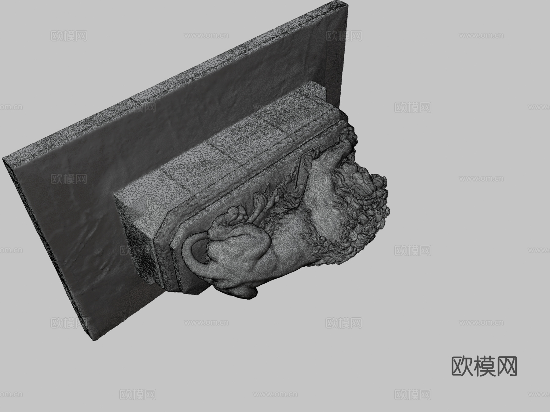 阿斯彭狮3d模型