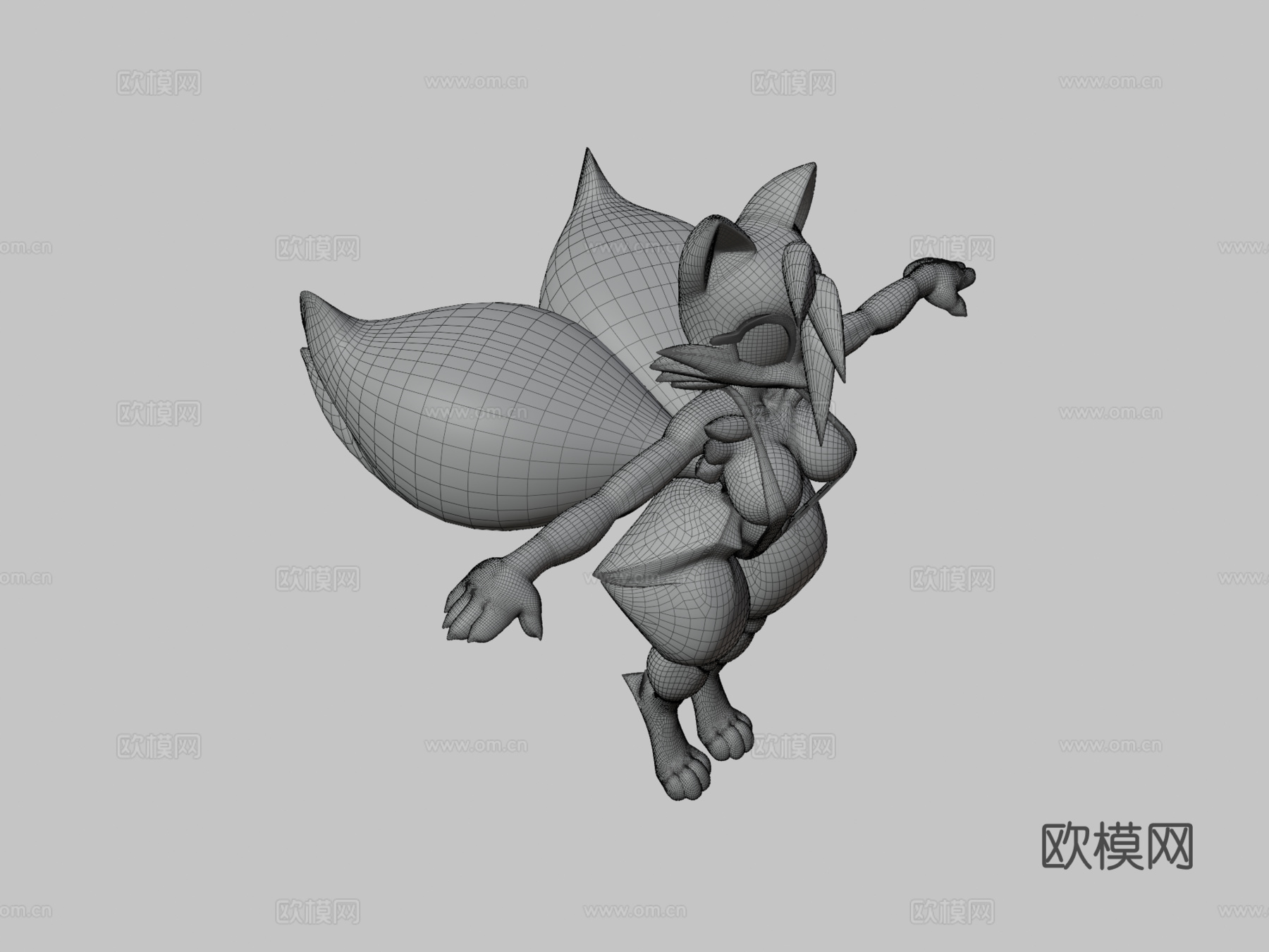 雌性索尼克3d模型