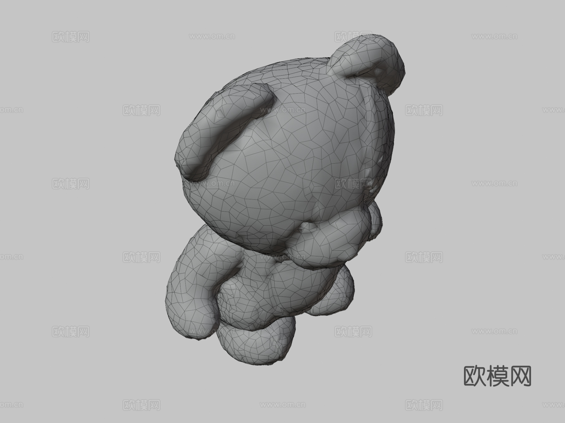 手工泰迪熊摄影测量模型3d模型