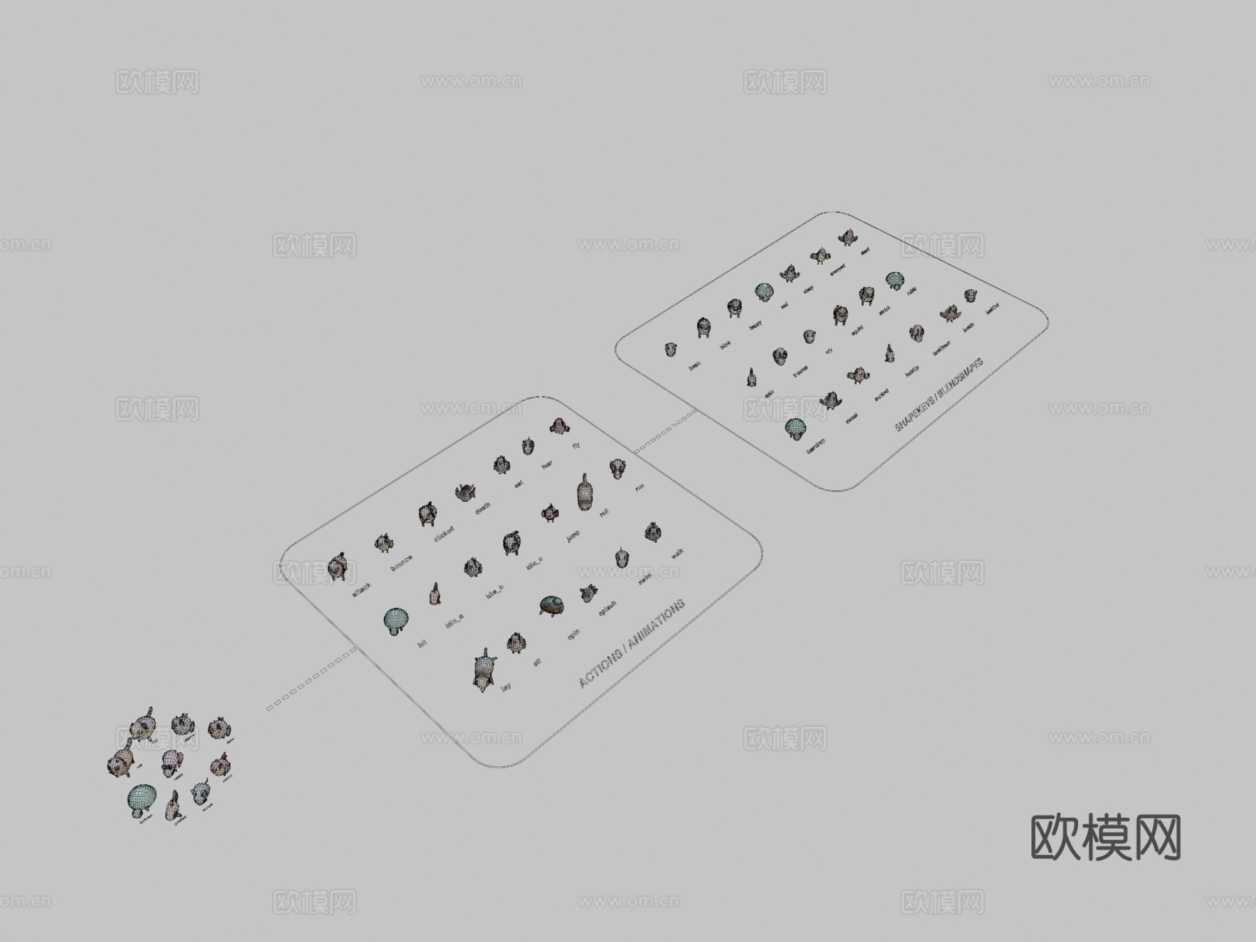 古怪系列-宠物动物第1卷3d模型