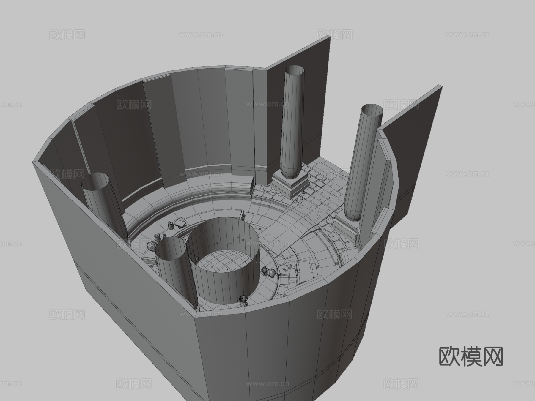召唤猫3d模型