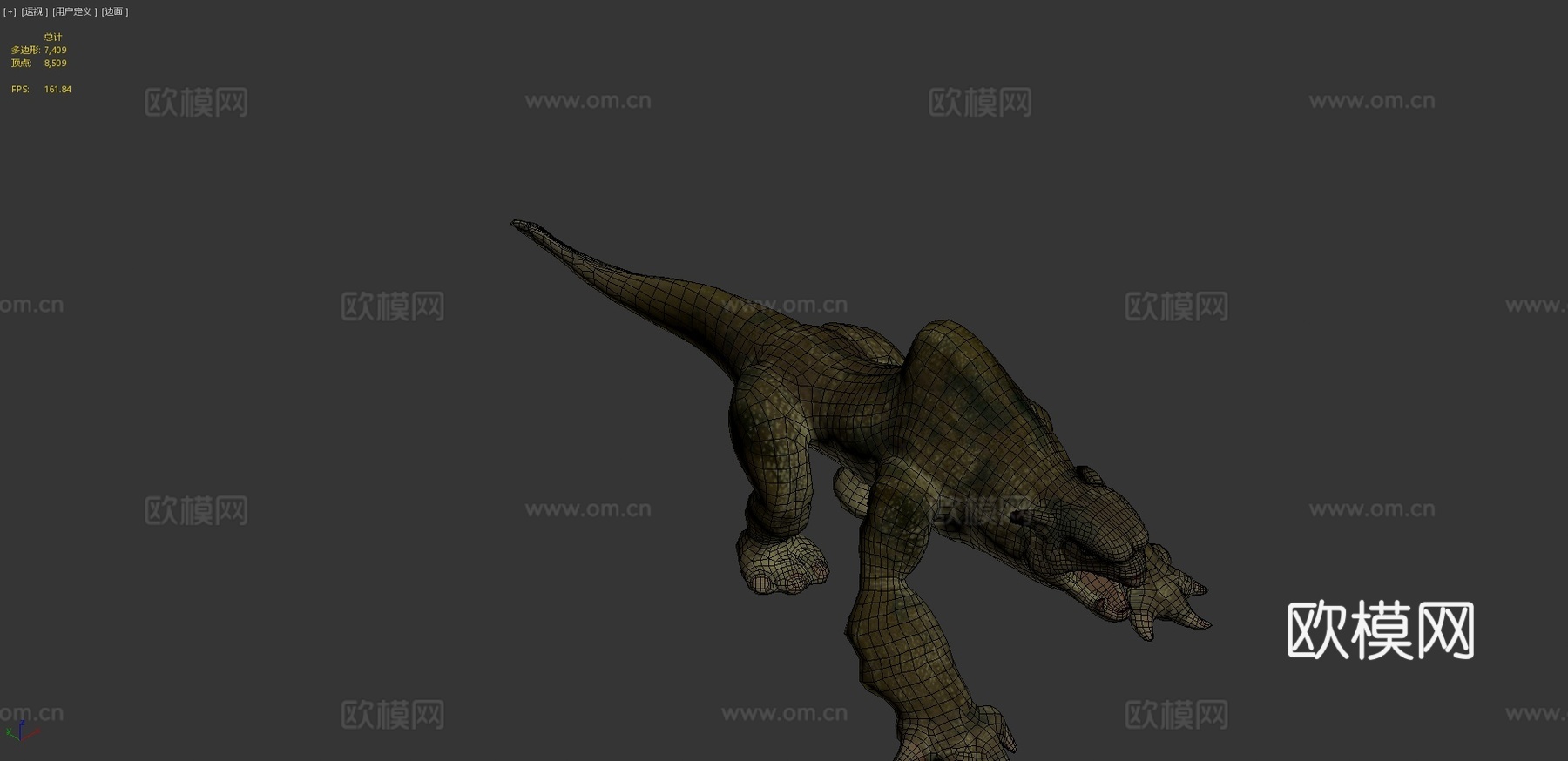 四足掠食者3d模型