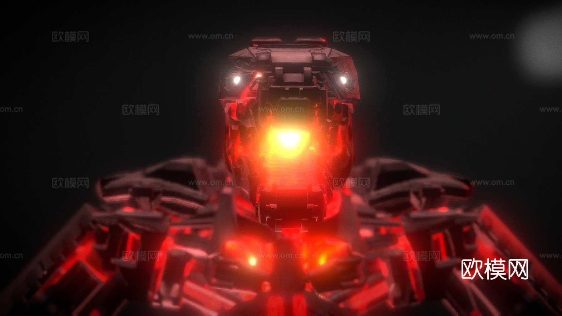 机械哥斯拉20213d模型