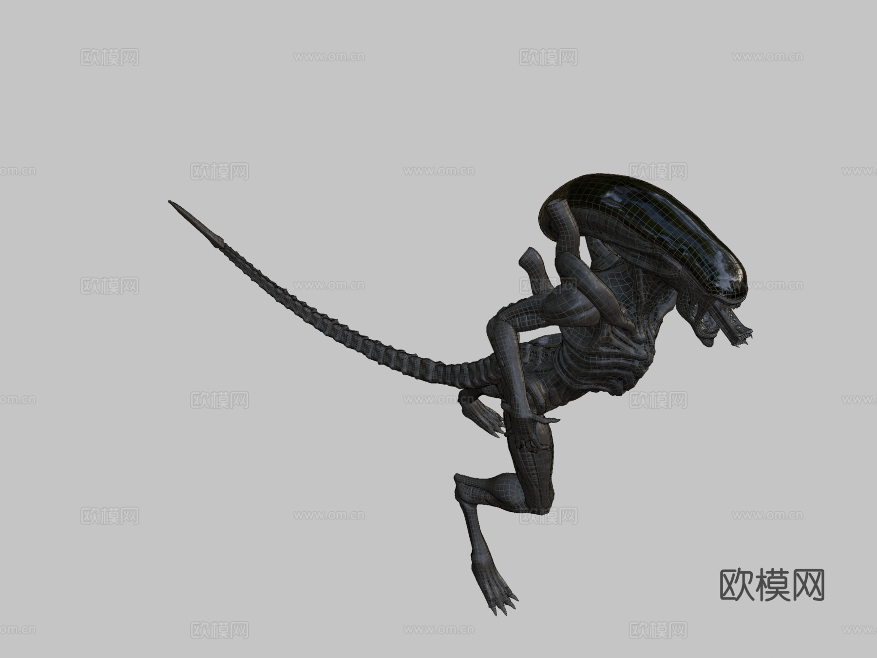 外星人模型3d模型