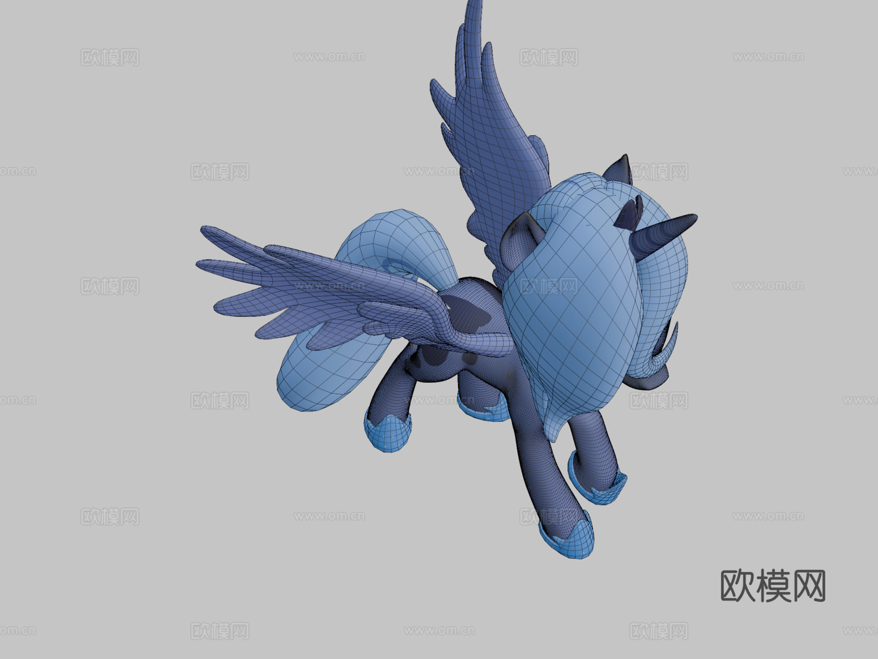 小马露娜3d模型